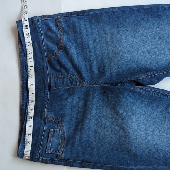 Kim Rogers Tummy Control Distressed High Rise Jeans 8 Average Blue - Picture 10 of 13